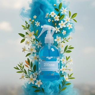 Spray textile bloom